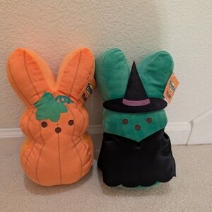 Plush Halloween Bunny Costume Set - Orange and Green